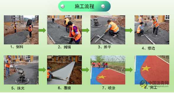 彩色沥青混凝土路面的设计与施工 沥青网，sinoasphalt.com